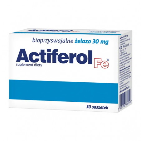 Actiferol Fe, 30 mg, proszek do rozpuszczenia w saszetkach, 30 sztuk