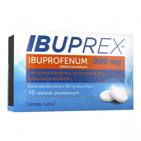 Ibuprex, 200 mg, tabletki powlekane, 10 sztuk