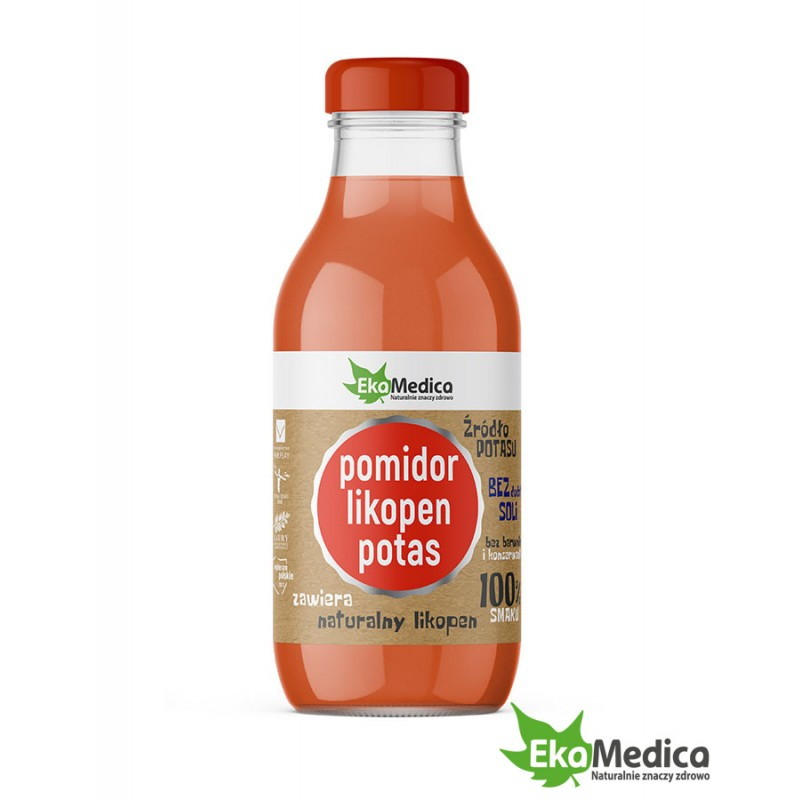 Ekamedica 100% smaku pomidor likopen potas, 300 ml