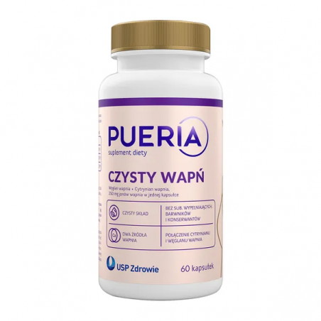 Pueria Czysty Wapń, kapsułki, 60 sztuk