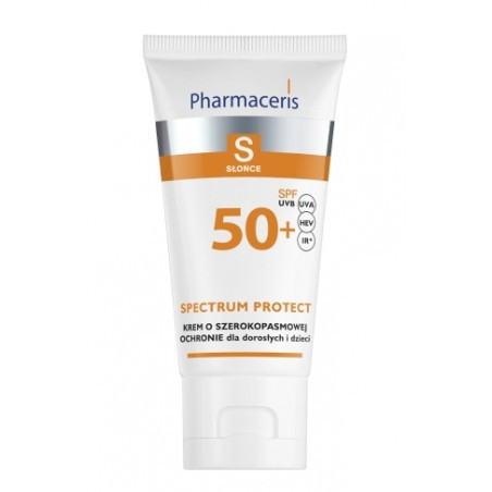 PHARMACERIS S SPECTRUM PROTECT Krem o szerokopasmowej ochronie przed słońcem do twarzy dla dorosłych i dzieci SPF 50, 50 ml