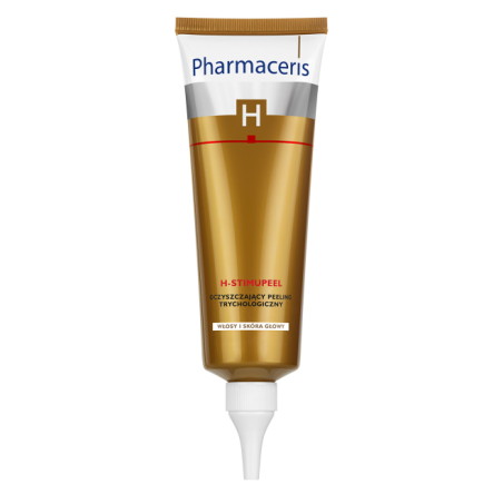 PHARMACERIS H–STIMUPEEL, oczyszczający peeling trychologiczny do skóry głowy z problemem wypadania włosów i łupieżu, 125 ml
