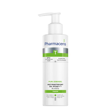 PHARMACERIS T PURI-SEBOGEL Antybakteryjny żel myjący do twarzy, 190 ml