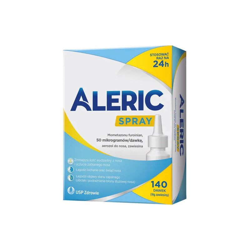Aleric Spray, 50 mcg/dawkę, aerozol do nosa, 140 dawek