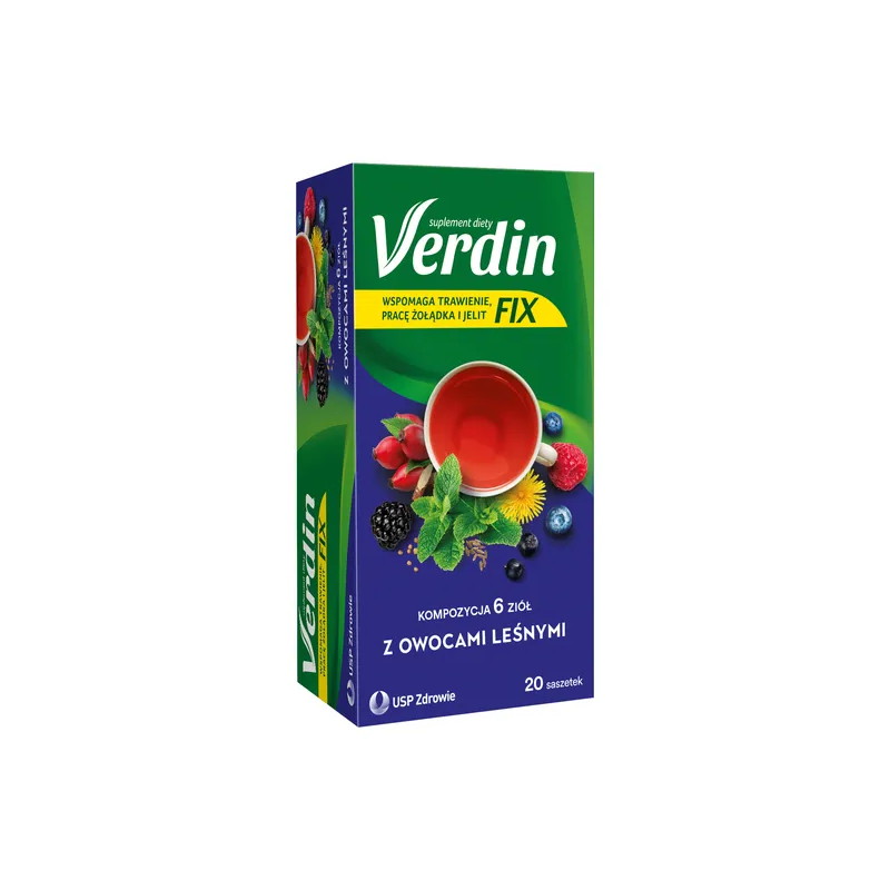 Verdin FIX z Owocami leśnymi susz, 20 saszetek
