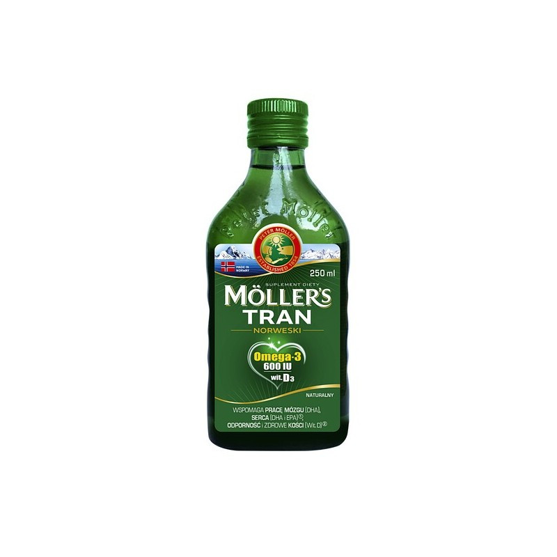Mollers Tran Norweski naturalny, 250 ml
