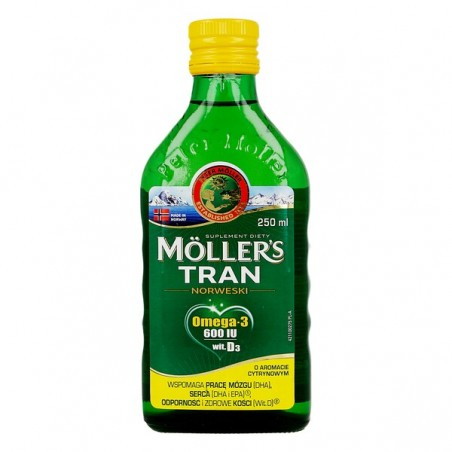 Mollers Tran Norweski cytrynowy 250 ml