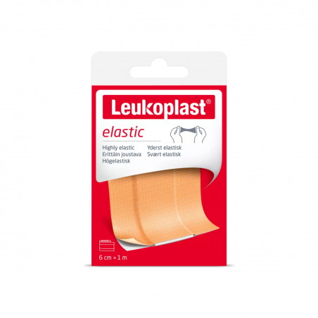 Leukoplast Elastic - plastry na drobne rany i skaleczenia (6 cm x 1 m), 1 sztuka