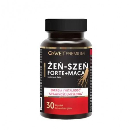 AVET Żeń-Szeń Forte + Maca, 30 kapsułek