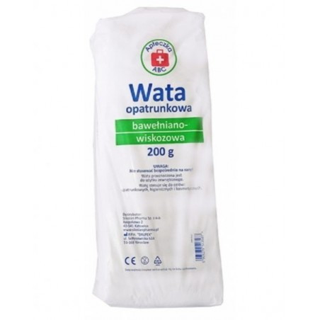 Wata opatrunkowa bawełniano-wiskozowa, 200 g (Apteczka ABC)