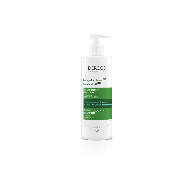 Vichy Dercos, szampon przeciwłupieżowy, włosy tłuste, 390 ml