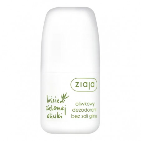 Ziaja Liście Zielonej Oliwki, oliwkowy dezodorant bez soli glinu, 60 ml