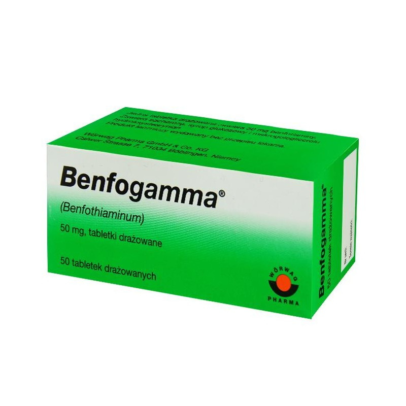 Benfogamma, 50 mg, 50 tabletek