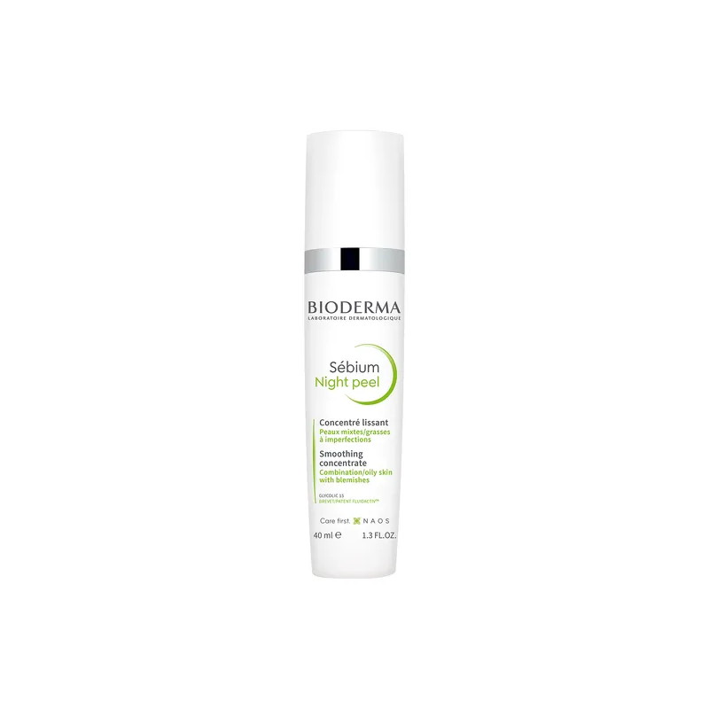Bioderma Sebium Night Peel, delikatny peeling na noc, 40 ml