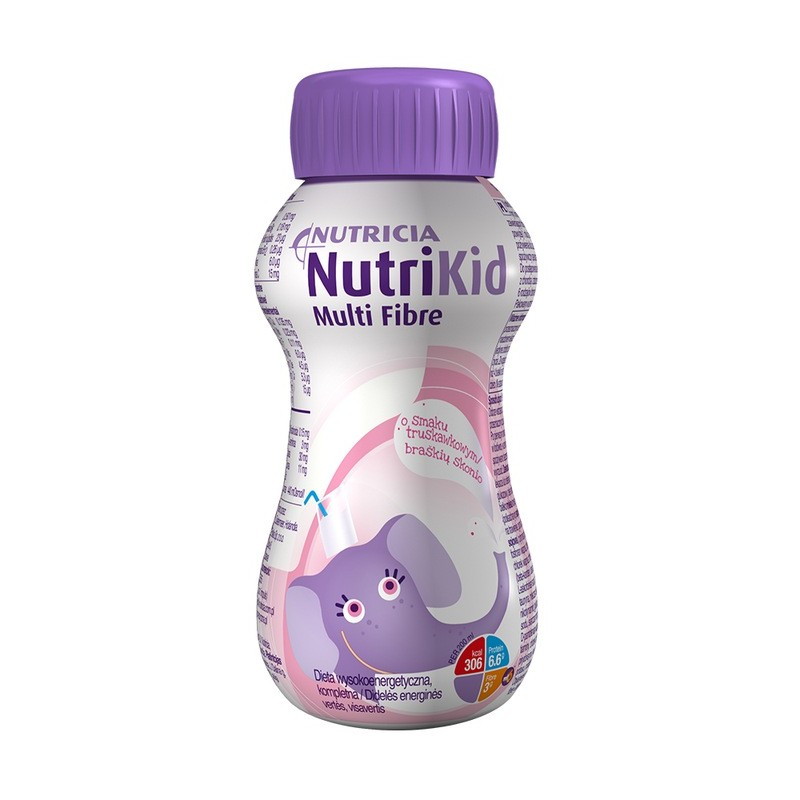 NutriKid Multi Fibre smak truskawkowy 200 ml