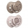 LOVI dynamiczny silikonowy smoczek uspokajający Hey Girl 3-6 m (22/886), 2 sztuki