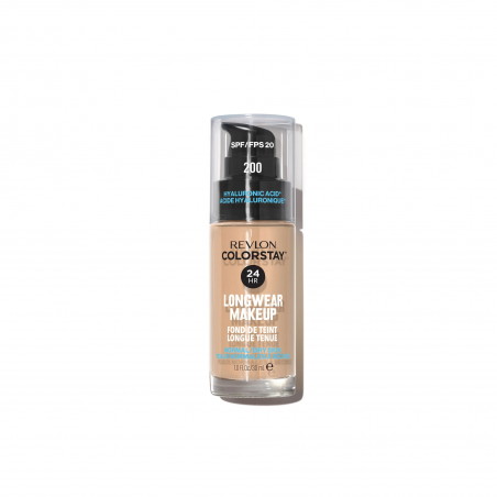 Revlon ColorStay, podkład do cery normalnej i suchej, nr 200, Nude, z pompką, 30 ml