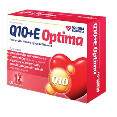 Rodzina Zdrowia  Q10+E Optima,  60 kapsułek