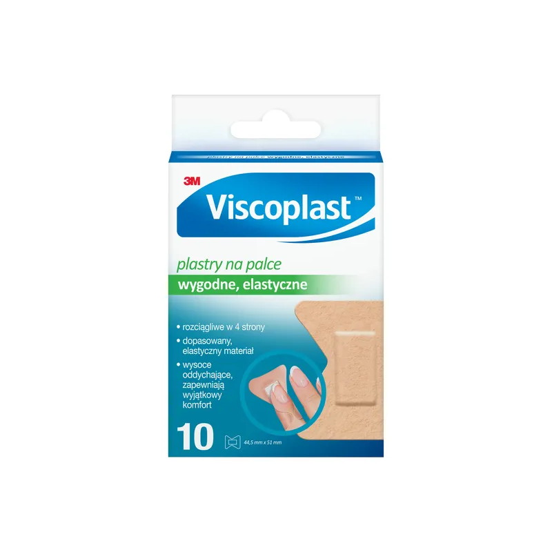 Plastry VISCOPLAST,  na palce 44,5mm x 51m, 10sztuk