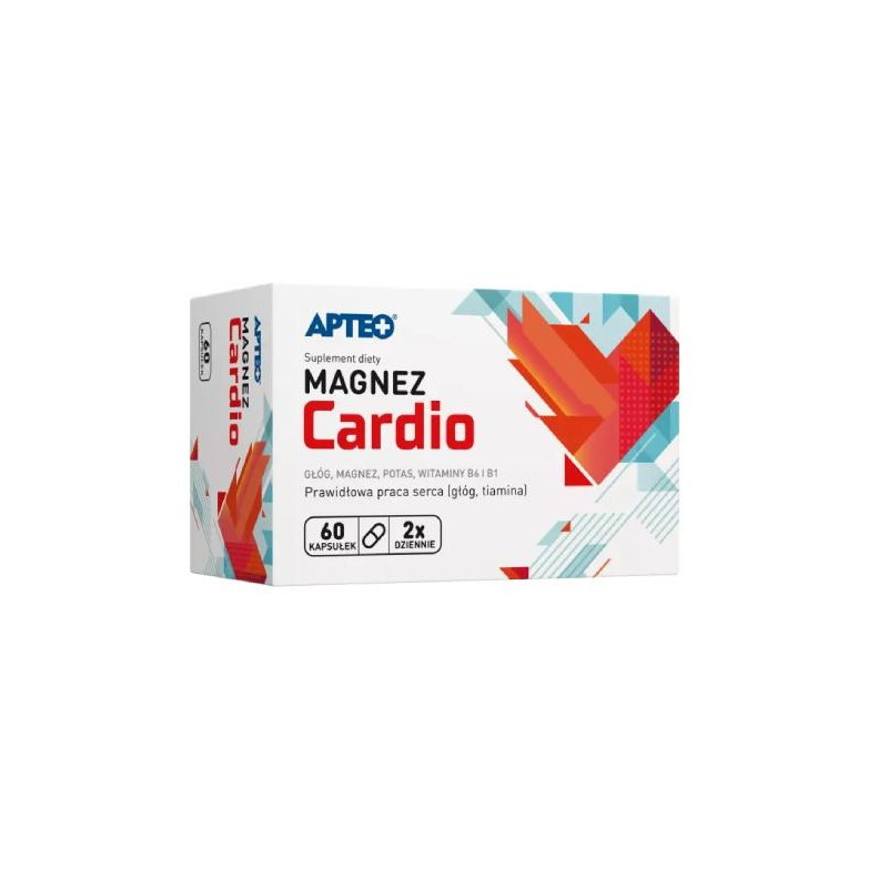 Magnez Cardio + witamina B6 APTEO, 60 kapsułek