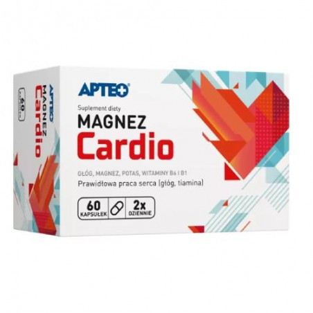 Magnez Cardio + witamina B6 APTEO, 60 kapsułek