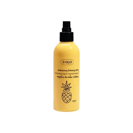 Ziaja Ananasowa, energetyzująco-nawadniająca mgiełka do ciała z kofeiną, 200 ml