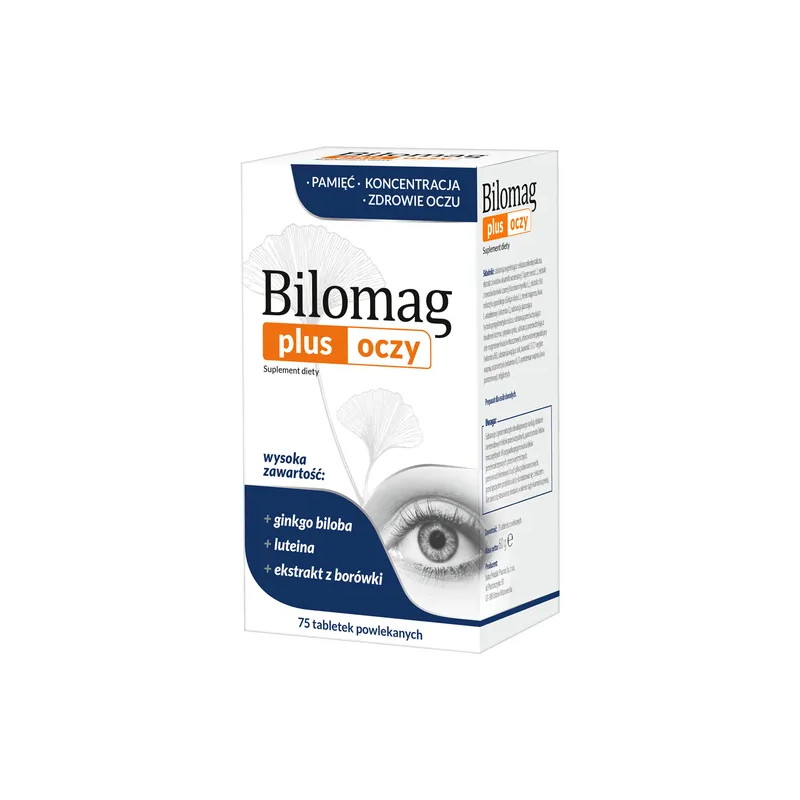 Bilomag Plus Oczy, tabletki powlekane, 75 sztuk