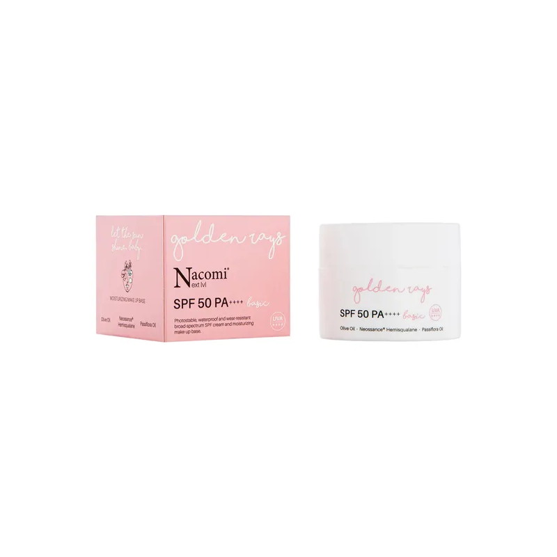 Nacomi Next LVL, krem do twarzy SPF 50 UV Basic, 50 ml