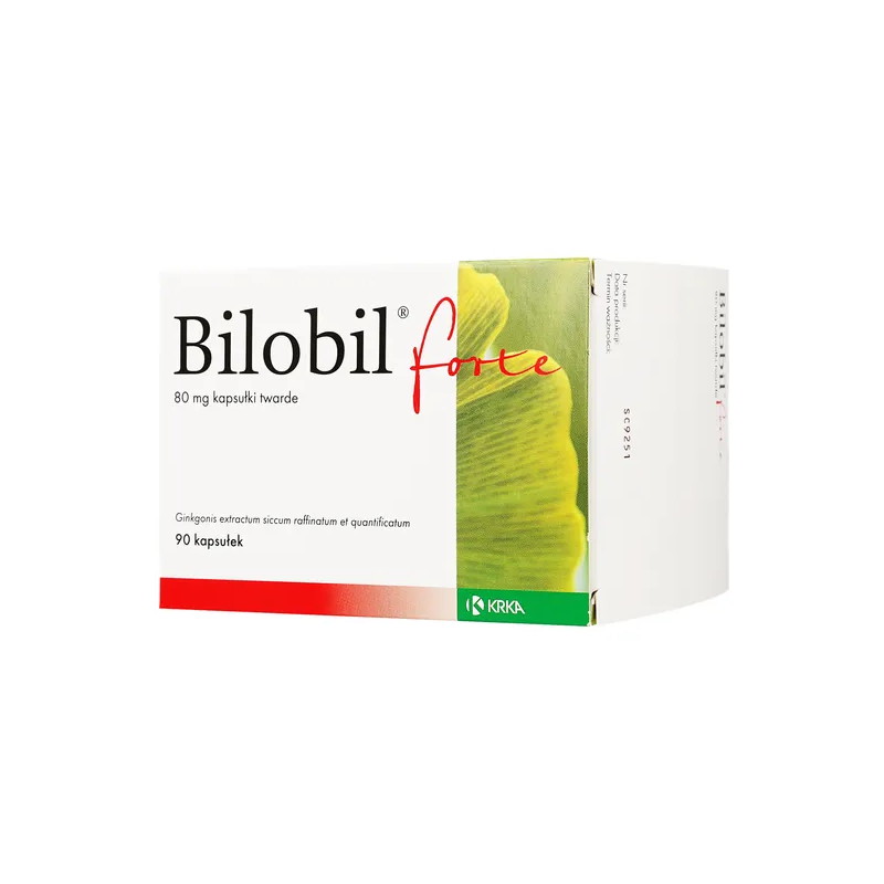 Bilobil Forte, 80 mg, kapsułki twarde, 90 sztuk