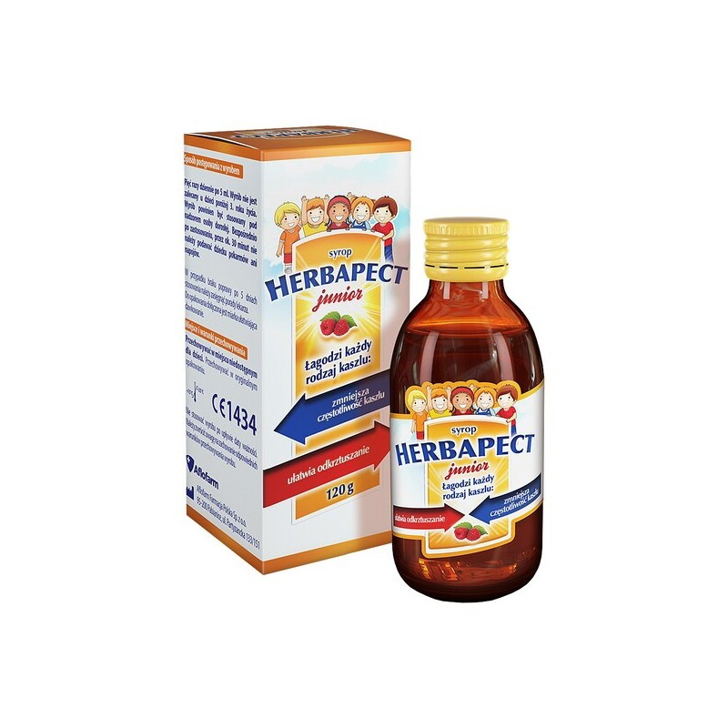 Herbapect Junior malinowy syrop 120 g