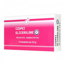 Czopki glicerolowe, 2 g, 10...