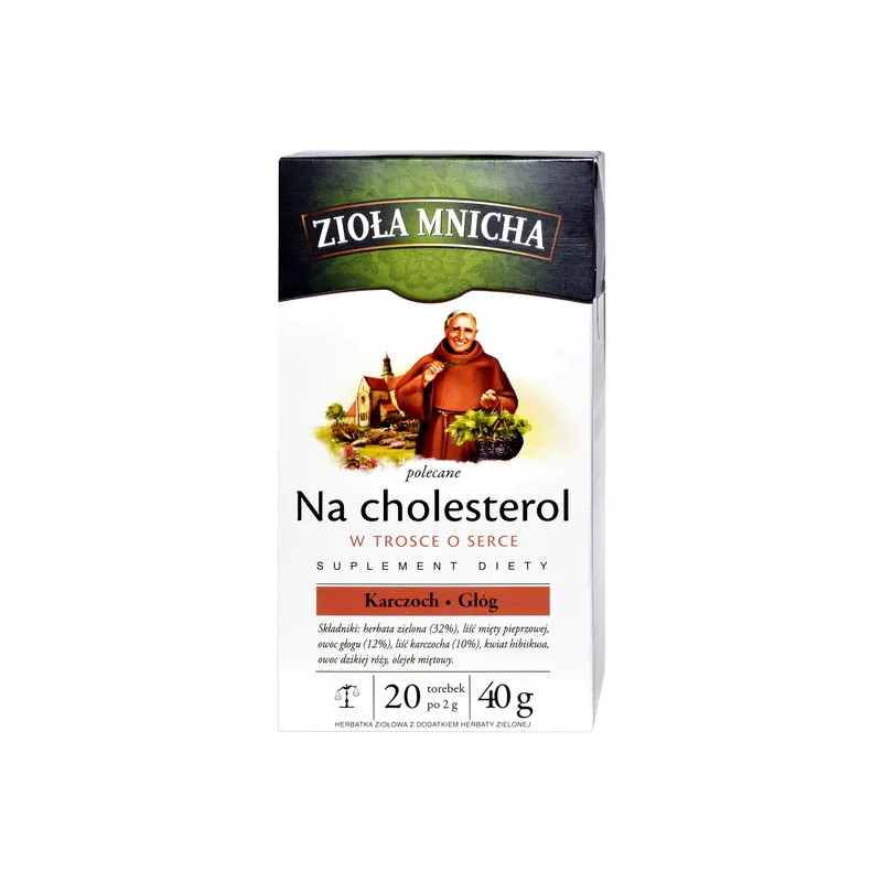 Zioła Mnicha polecane na cholesterol fix, 2 g , 20 sztuk