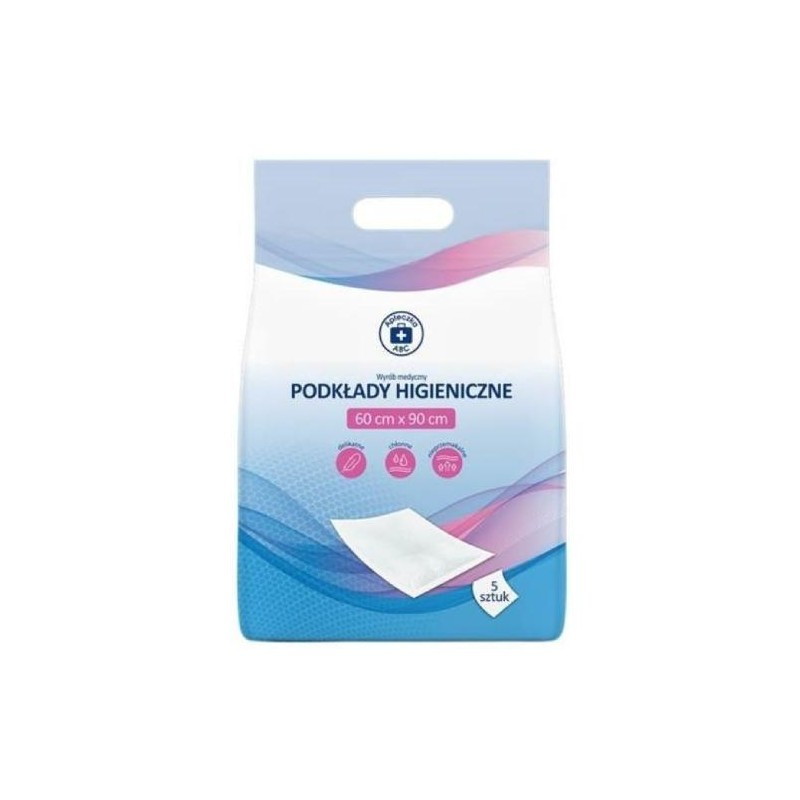 Apteczka ABC Podkłady higieniczne 60cm x 90cm, 5sztuk