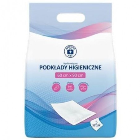 Apteczka ABC Podkłady higieniczne 60cm x 90cm, 5sztuk