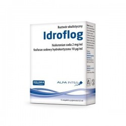 Idroflog roztwór okulistyczny ampułki 0,5 ml, 15 sztuk