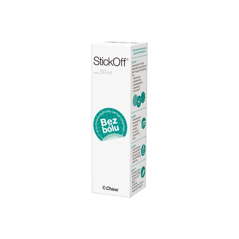 StickOff, spray usuwający opatrunki samoprzylepne bez bólu, 50 ml
