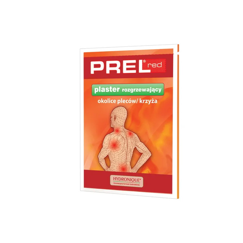 Prel Red, plastry na skórę, rozgrzewające, 3 sztyki