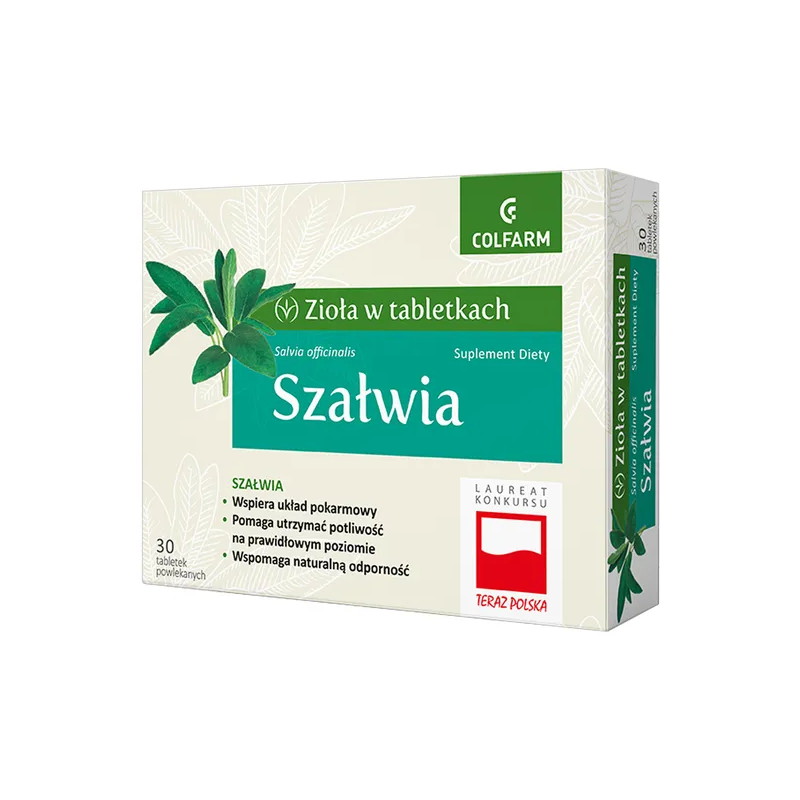Szałwia, tabletki powlekane, 30 sztuk