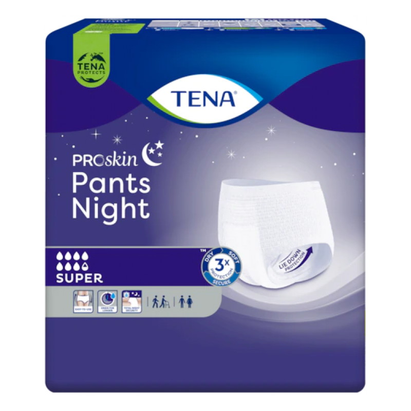 Majtki chłonne Tena Pants ProSkin Super Night ,10 sztuk