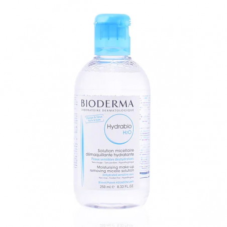 Bioderma Hydrabio H2O, nawilżający płyn micelarny do demakijażu, skóra odwodniona, 250 ml