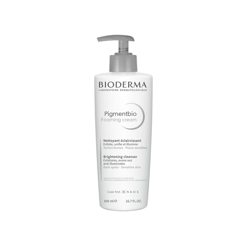 Bioderma Pigmentbio Foaming Cream, kremowy żel oczyszczająco-złuszczający, 500 ml