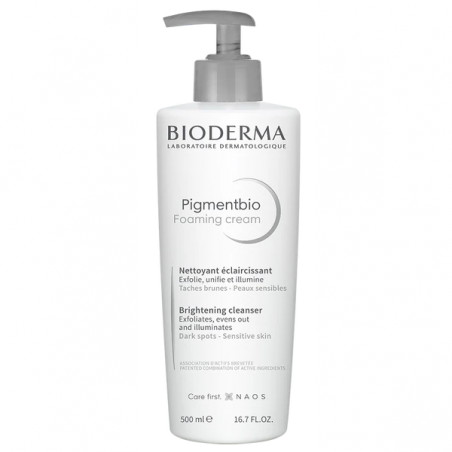 Bioderma Pigmentbio Foaming Cream, kremowy żel oczyszczająco-złuszczający, 500 ml