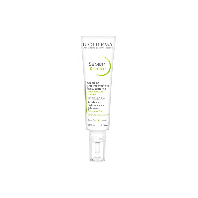 Bioderma Sebium Kerato+, żel-krem przeciwtrądzikowy, 30 ml