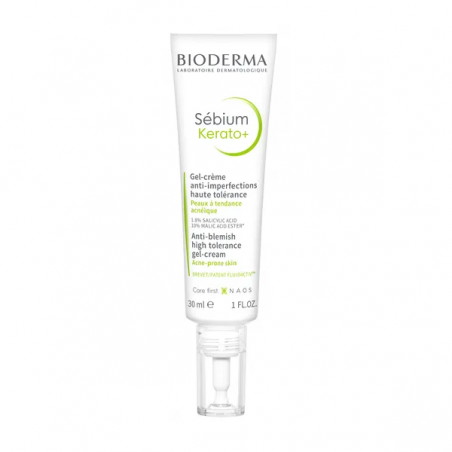 Bioderma Sebium Kerato+, żel-krem przeciwtrądzikowy, 30 ml