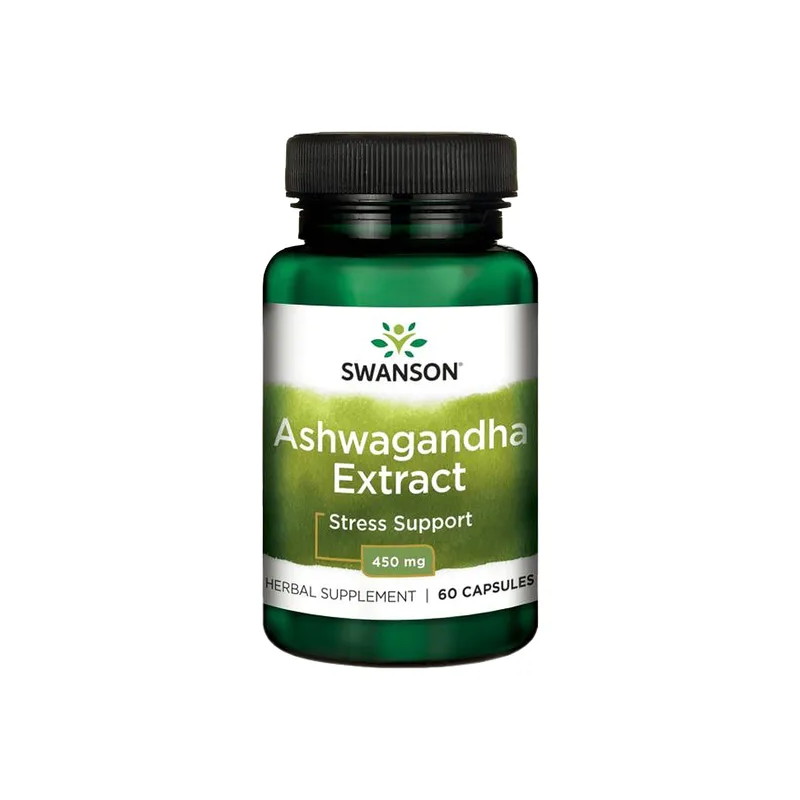 Ashwagandha Extrakt, 450 mg, kapsułki, 60 sztuk