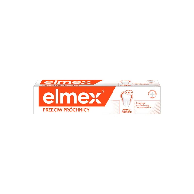 Elmex, przeciw próchnicy z aminofluorkiem, pasta do zębów, 75 ml