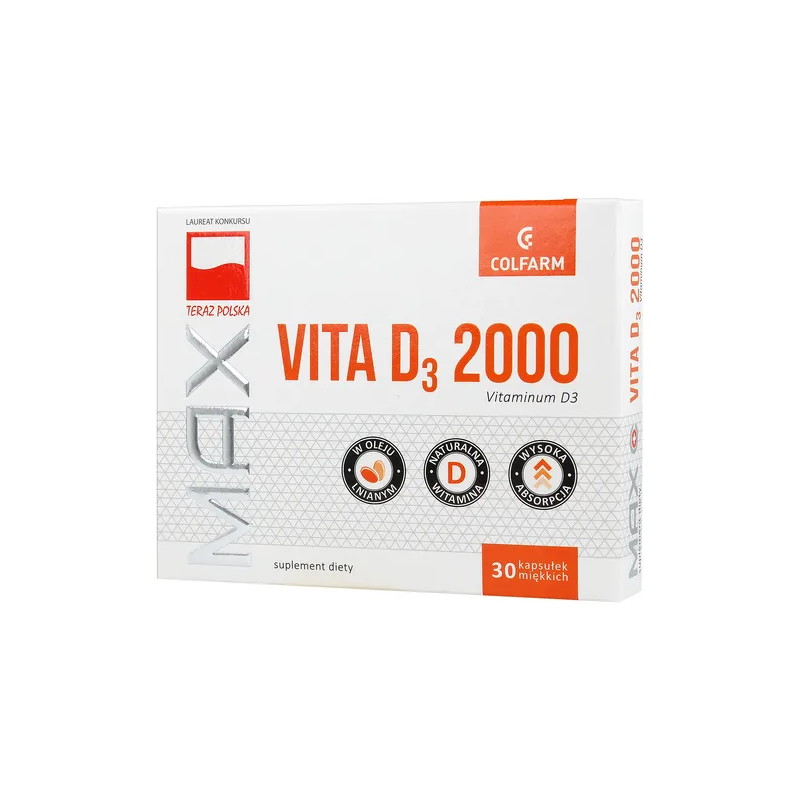 MAX VITA D3 2000, 30 kapsułek