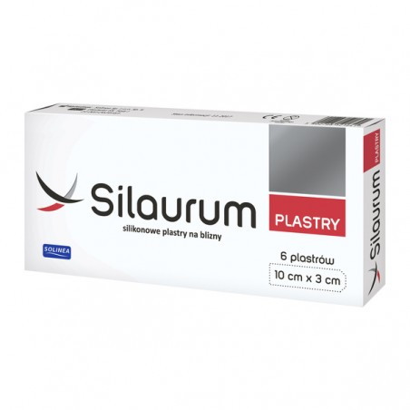 Silaurum silikonowe plastry na blizny, 6 sztuk