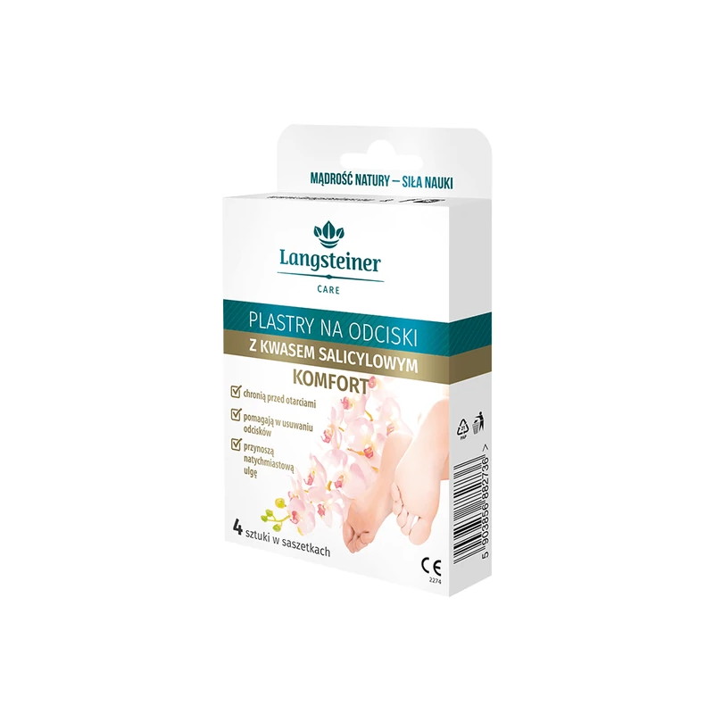 Langsteiner, plastry na odciski z kwasem salicylowym, 4 sztuki