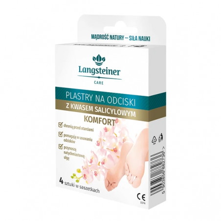 Langsteiner, plastry na odciski z kwasem salicylowym, 4 sztuki
